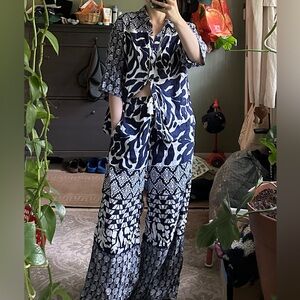 Anthropologie linen set size small